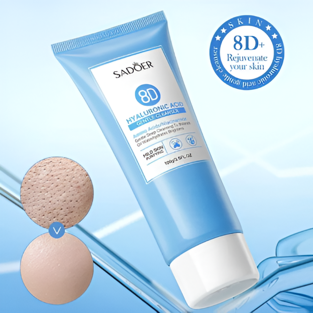 SADOER 8D Hyaluronic Acid Gentle Cleanser – Deep Hydration & Pore Care