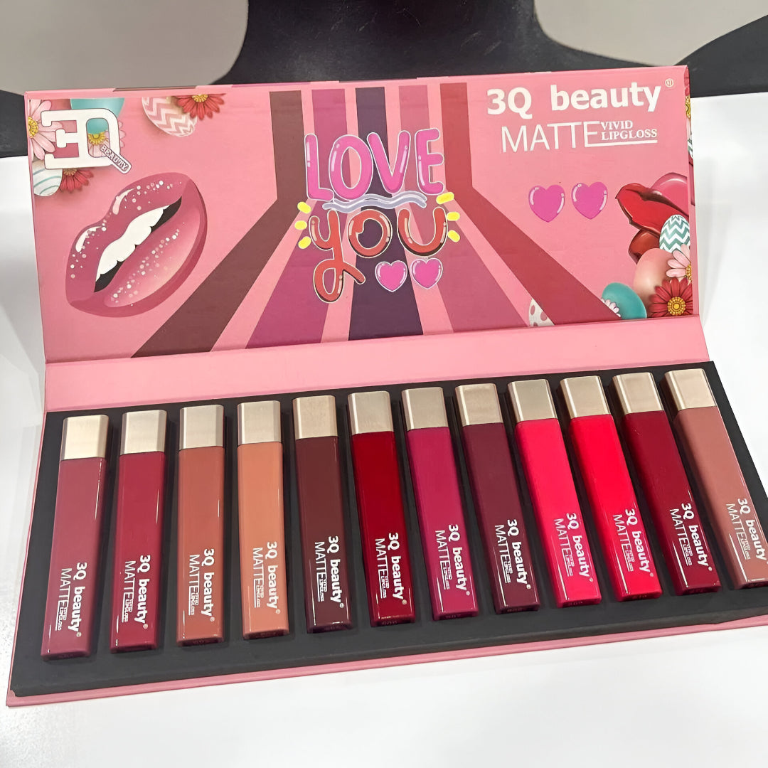 12-Piece Matte Liquid Lipstick Set – Long Lasting, Waterproof & Non-Sticky