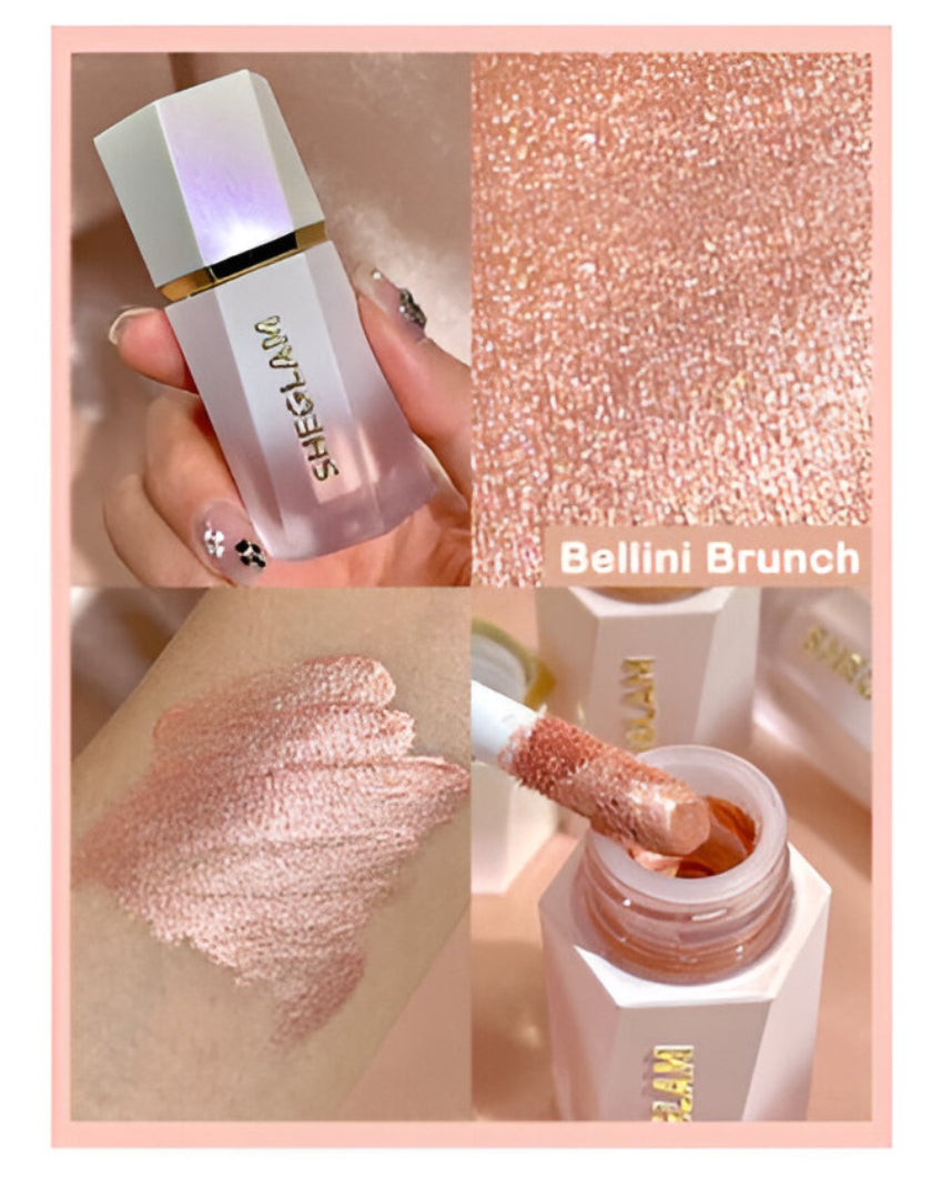 SHEGLAM Liquid Highlighter – Radiant Glow with Built-In Sponge Tip