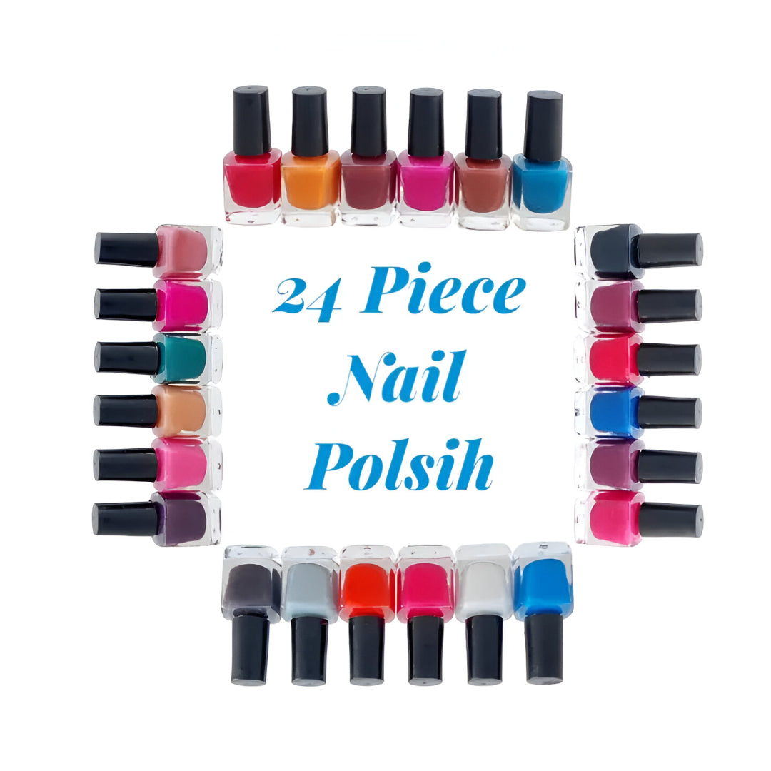 24-Piece Nail Polish Set – Long Lasting, Vibrant Colors, Quick Dry Formula