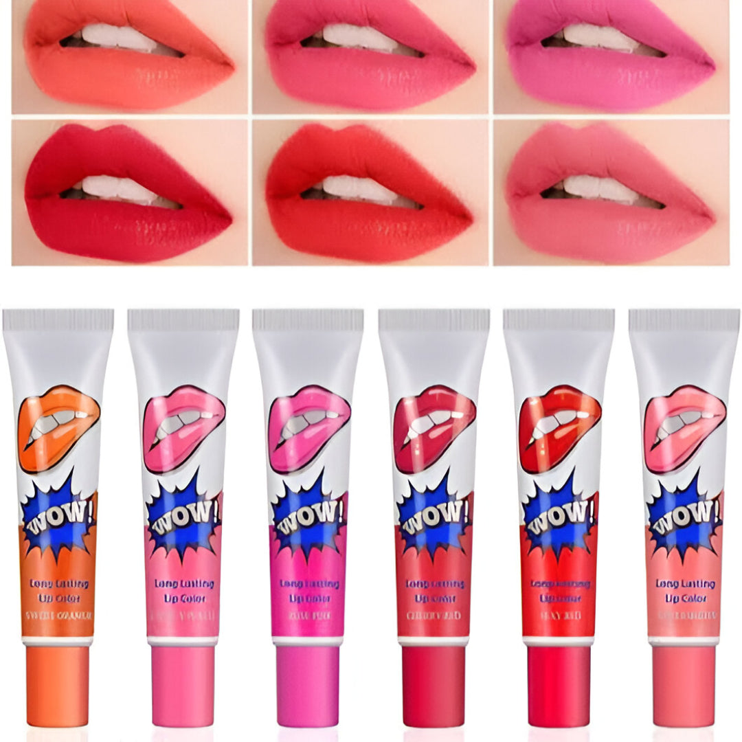 WOW! Long Lasting Lip Tint – Waterproof Peel-Off Lip Color Stain