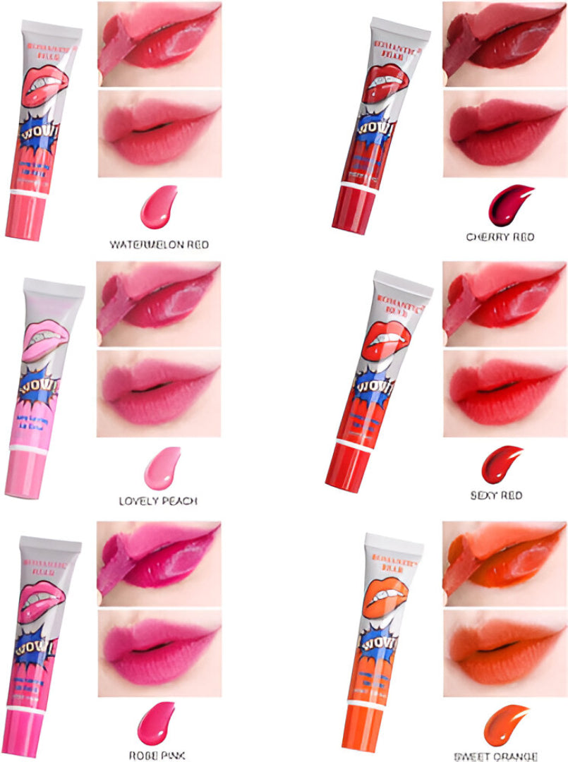 WOW! Long Lasting Lip Tint – Waterproof Peel-Off Lip Color Stain