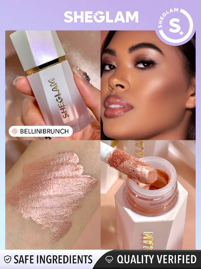 SHEGLAM Liquid Highlighter – Radiant Glow with Built-In Sponge Tip