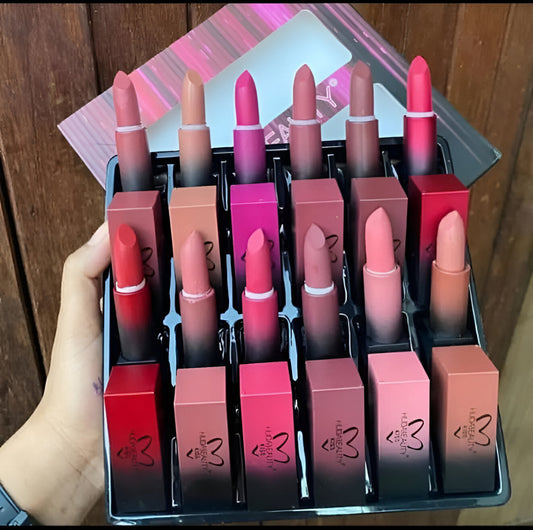 Matte Long-Lasting Lipstick Set – 12 Vibrant Shades | Waterproof & Smooth Finish