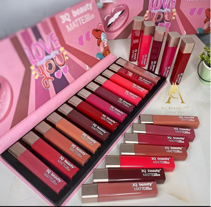 12-Piece Matte Liquid Lipstick Set – Long Lasting, Waterproof & Non-Sticky