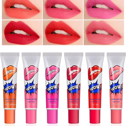 WOW! Long Lasting Lip Tint – Waterproof Peel-Off Lip Color Stain